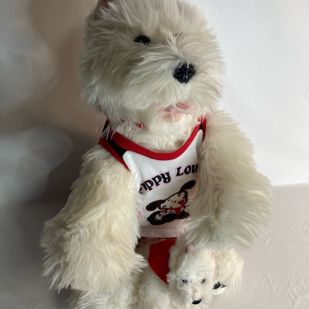 Build A Bear Workshop Lot Dog Westie White Medium And  Small  Plush